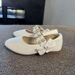 White Mary Jane Toddler Shoes